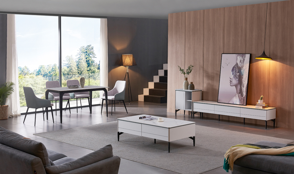 Мебель для гостиной простая прямоугольная средняя плотность древесины.